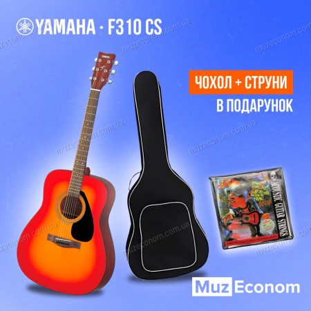 Акустична гітара YAMAHA F310 CS + ВОДОНЕПРОНИКНИЙ ЧОХОЛ, НАБІР СТРУН