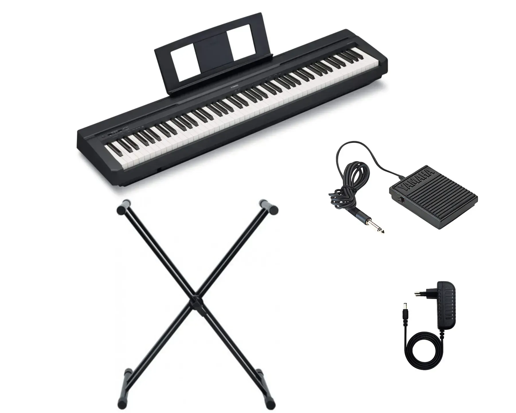 YAMAHA P-45 (стійка, педаль, пюпітр і блок живлення)