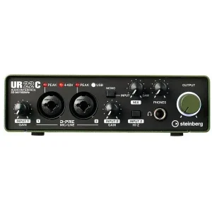 Аудіоінтерфейс Steinberg UR22C Green